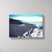 Glitch Beach in Mundesley, Verenigd Koninkrijk, do Canvas Afdruk (Voorkant)