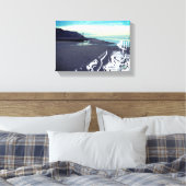 Glitch Beach in Mundesley, Verenigd Koninkrijk, do Canvas Afdruk (Insitu (Slaapkamer))