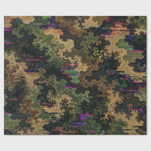 Glitch Camo Leger Cadeaupapier (Vlak)