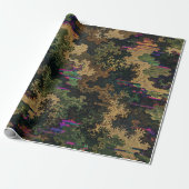 Glitch Camo Leger Cadeaupapier (Uitgerold)