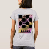 Glitch Core Gelukkige Gezichten T-shirt (Achterkant)