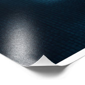 Glitch Cyberpunk Face Neon Distortion Portrait Foto Afdruk (Hoek)