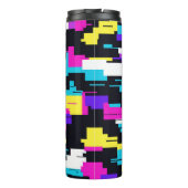 Glitch Digitale Vormgeving Thermosbeker (Achterkant)