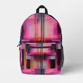 Glitch Dimension Abstracte rugzak (Voorkant)