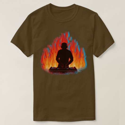 Glitch DJ EDM Trance Electronic Trance Music Beats T-shirt (Design voorkant)