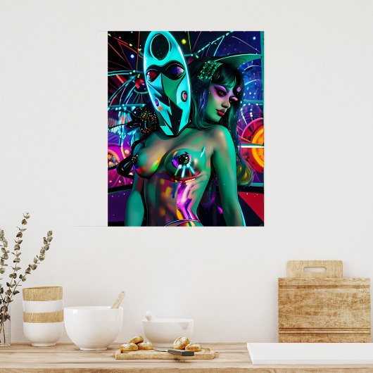 Glitch Dream-Streaming the Old Gods Poster (Keuken)