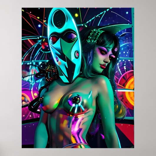 Glitch Droom-Streaming de Oude Goden Poster (Voorkant)