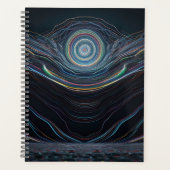 Glitch duisternis horror reis kleurrijk planner (Voorkant)