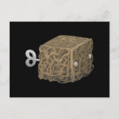 Glitch dustbunny cubimal briefkaart (Voorkant)