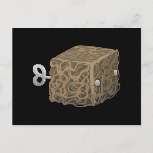 Glitch dustbunny cubimal briefkaart (Voorkant)