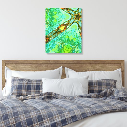 Glitch E-1 Canvas Afdruk (Insitu (Slaapkamer))