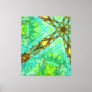 Glitch E-1 Canvas Afdruk