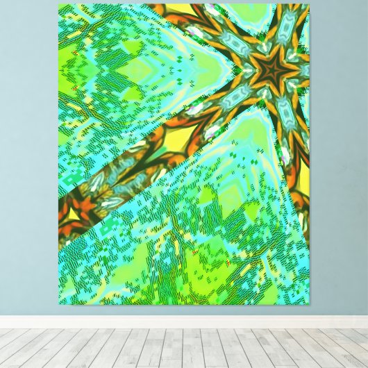 Glitch E-1 Canvas Afdruk (Insitu (Houten vloer))