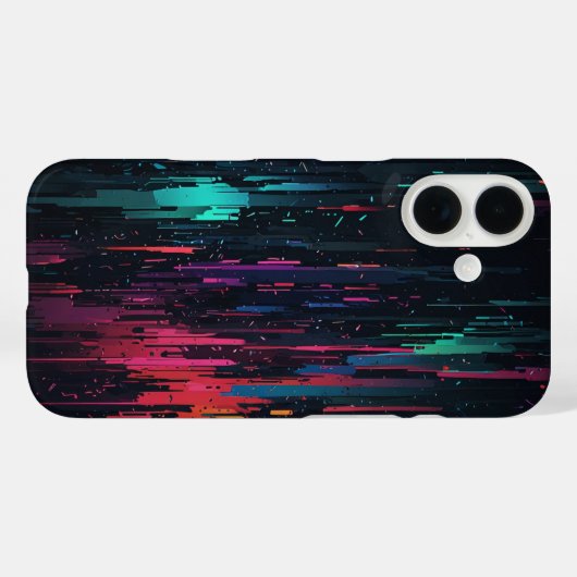Glitch effect Phone Case (Achterkant (horizontaal))