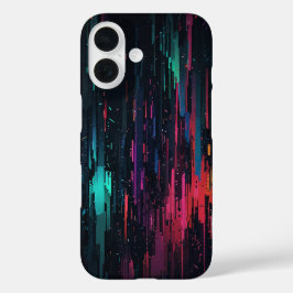Glitch-effect telefoonhoesje iPhone 16 hoesje