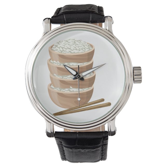 Glitch Eigen rijst Horloge (Voorkant)