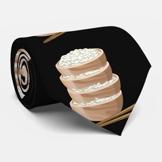 Glitch Eigen rijst Stropdas (Opgerold)