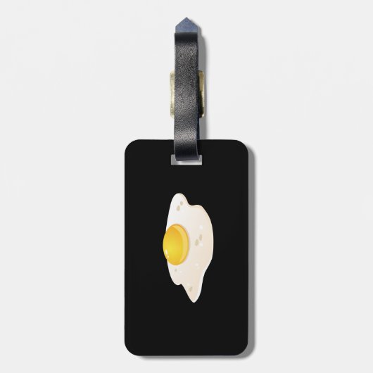 Glitch Eiwitten Bagagelabel (Achterkant verticaal)