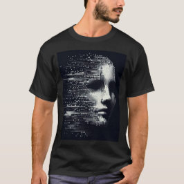 Glitch Essence - Abstract digitaal portret T-shirt