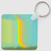 Glitch esthetische Rainbow Dream Sleutelhanger (Achterkant)