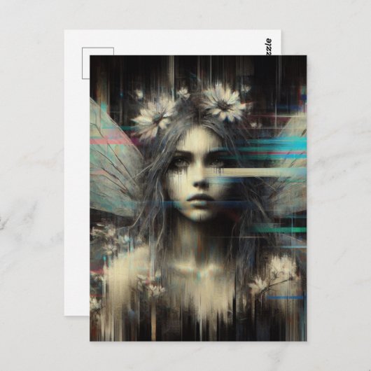 Glitch Fairy Briefkaart (Voorkant / Achterkant)