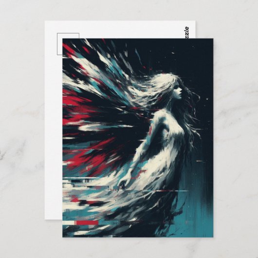 Glitch Fairy Briefkaart (Voorkant / Achterkant)