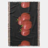 Glitch Food appel Deken (Voorkant Verticaal)
