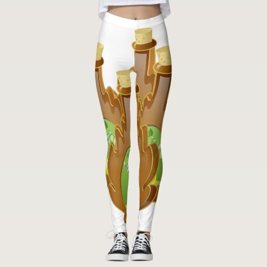 Glitch Food birch stroop Leggings (Voorkant)