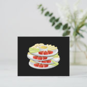 Glitch Food choice crudits Briefkaart (Staand voorkant)