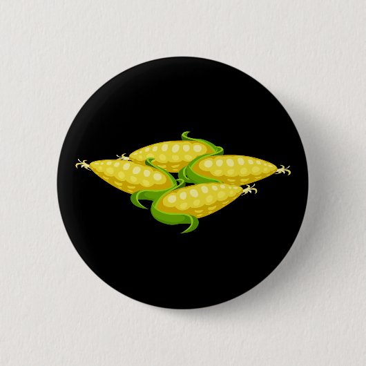 Glitch Food corn Ronde Button 5,7 Cm (Voorkant)