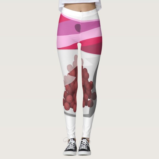 Glitch Food desssert rub Leggings (Voorkant)