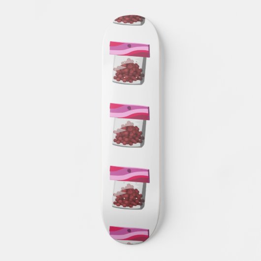 Glitch Food desssert rub Skateboard (Voorkant)