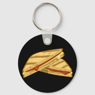 Glitch Food dure gegrilde kaas Sleutelhanger