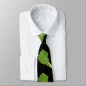 Glitch Food green leaf Stropdas (Gebonden)