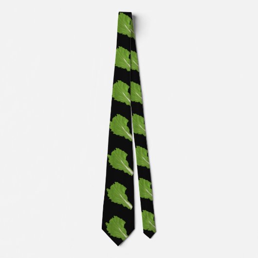 Glitch Food green leaf Stropdas (Voorkant)