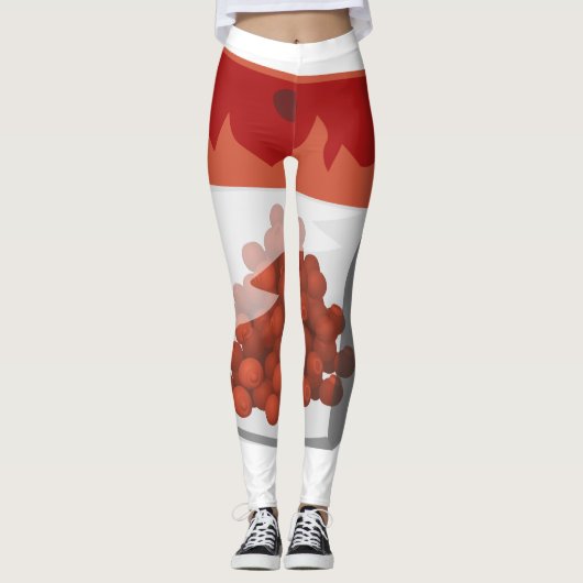 Glitch Food hototot rub Leggings (Voorkant)