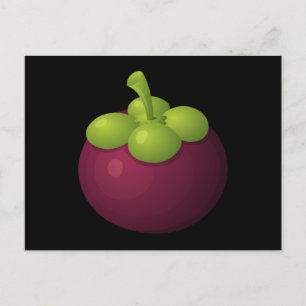 Glitch Food mangosteen Briefkaart