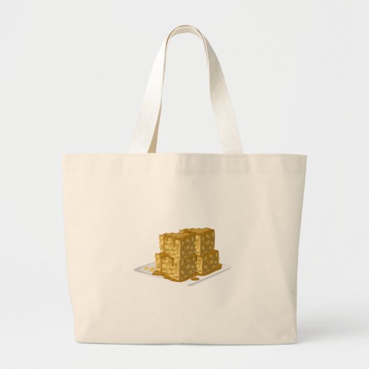 Glitch Food oaty cake Grote Tote Bag (Voorkant)