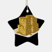 Glitch Food oaty cake Keramisch Ornament (Rechts)