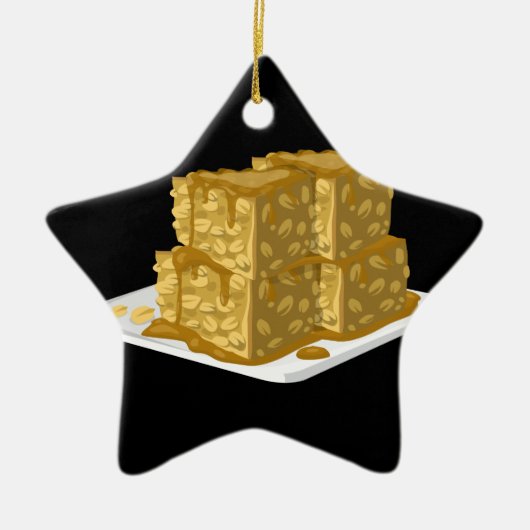 Glitch Food oaty cake Keramisch Ornament (Voorkant)