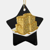Glitch Food oaty cake Keramisch Ornament (Links)