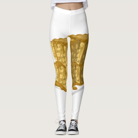 Glitch Food oaty cake Leggings (Voorkant)