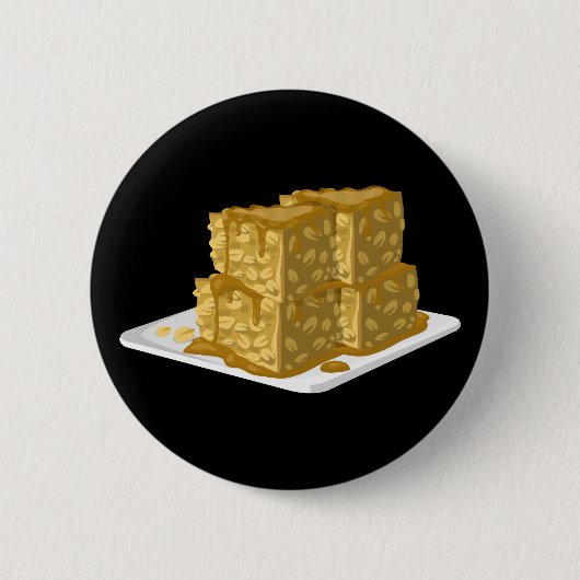 Glitch Food oaty cake Ronde Button 5,7 Cm (Voorkant)