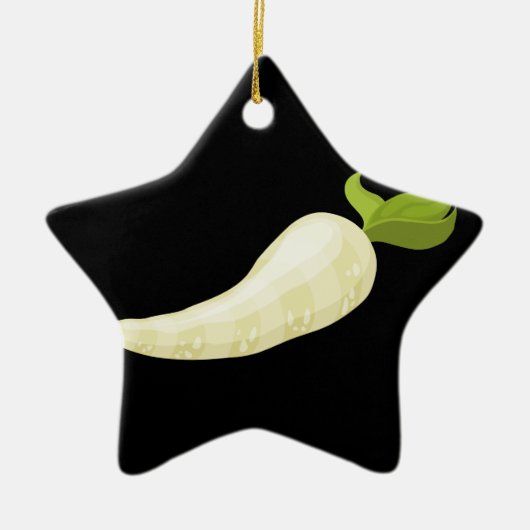 Glitch Food parsnip Keramisch Ornament (Voorkant)