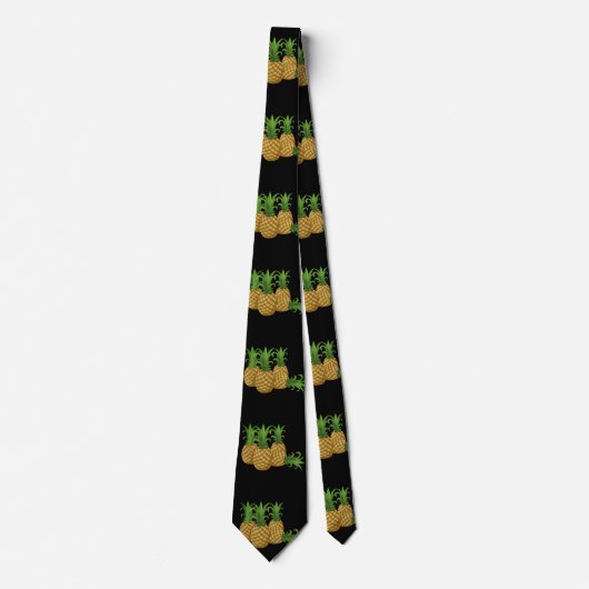 Glitch Food pineappel Stropdas (Voorkant)