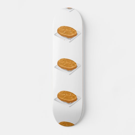 Glitch Food potato patty Persoonlijk Skateboard (Voorkant)