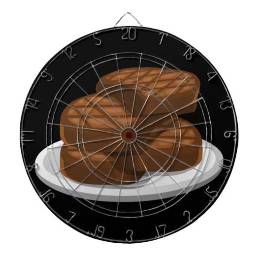Glitch Food simpel bbq Dartbord (Voorkant)