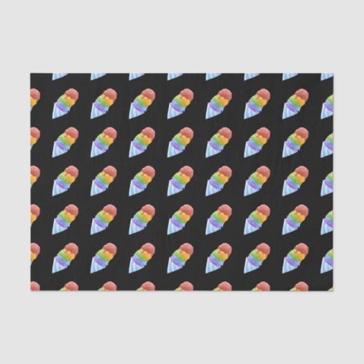 Glitch Food sno cone rainbow Tissuepapier (Voorkant)