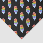 Glitch Food sno cone rainbow Tissuepapier (Detail)
