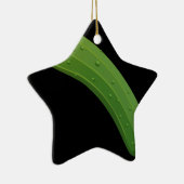 Glitch Food zucchini Keramisch Ornament (Rechts)